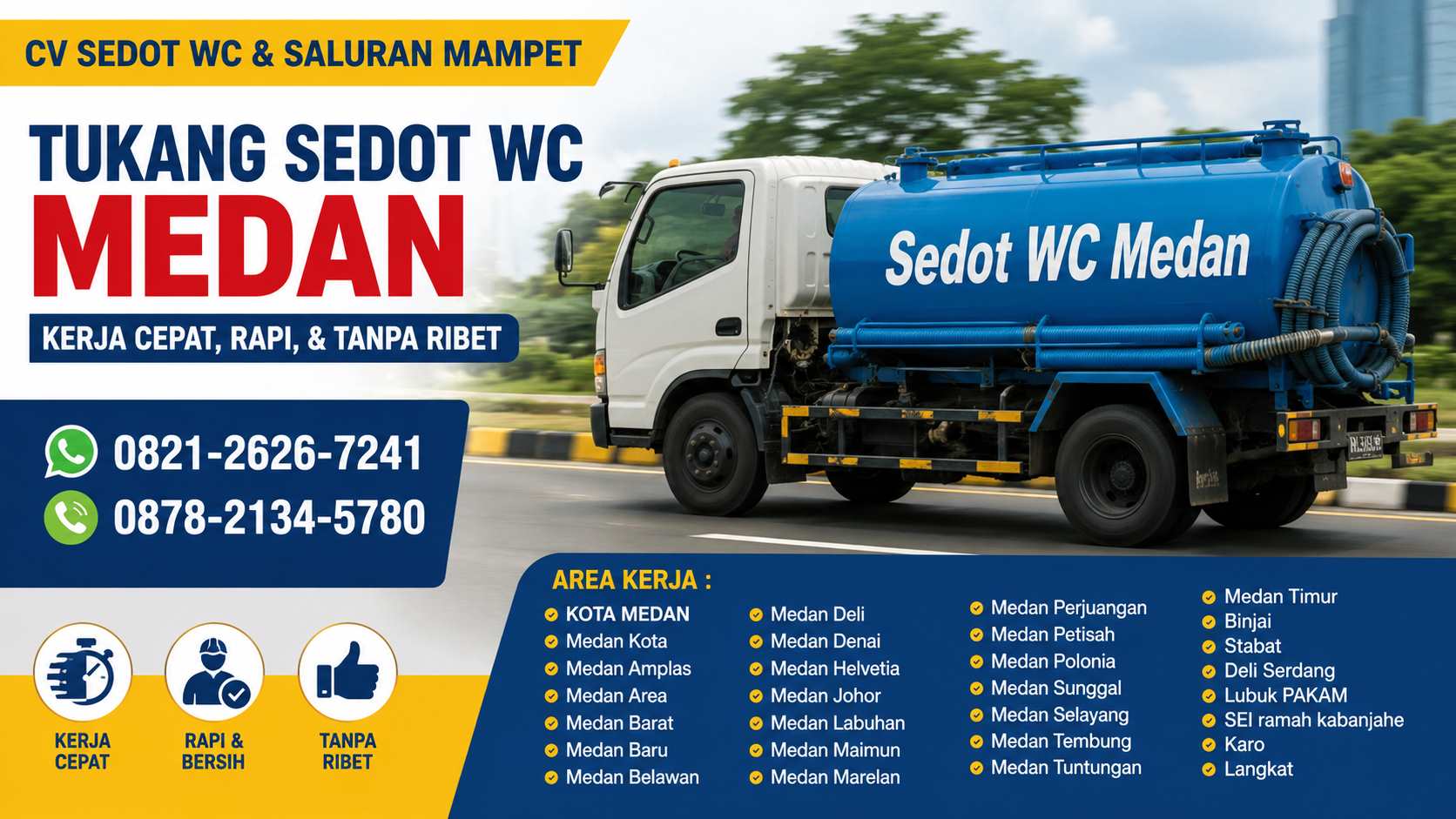 Sedot WC Medan Professional Service